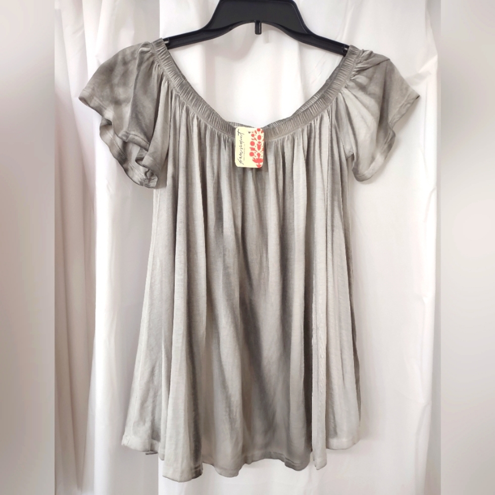 NWT Free People Gray Top